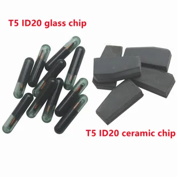 10vnt Originalus Automobilio Raktas Chip T5 ID20 Stiklo Chip Auto Atsakiklis chip / T5 ID20 keramikos chip / T5 (ID20) PCB lustas