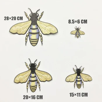1Pc Naujas Aukso Bičių Lopai Siuvinėjimai Pleistras Dekoratyviniai Reikmenys Bitės ir Vabzdžiai Serijos Pleistras Aplikacijos