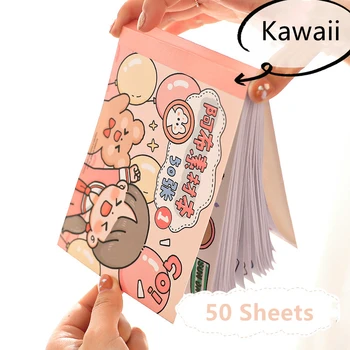 50 Lapų Kawaii Raštinės reikmenys Lipdukų Rinkinys Mielas Bear Rabbit Mergina 