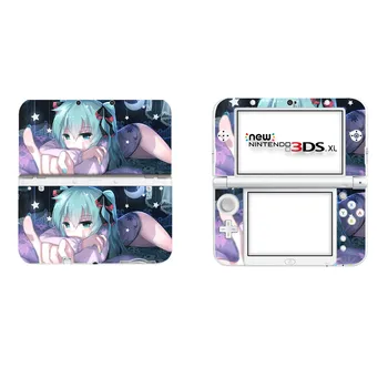 Anime Cute Girl Pilnas draudimas Decal Odos Lipdukas NAUJOS 3DS XL Odos Lipdukai NAUJOS 3DS LL Vinilo Raštas Odos Lipdukas