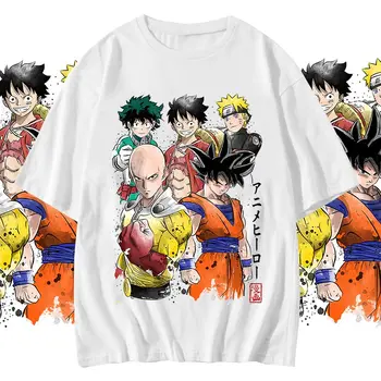 Anime Mano Boku No Herojus akademinės bendruomenės vyriški marškinėliai Negabaritinių Marškinėliai Harajuku Top moteriški marškinėliai Atsitiktinis Ponios O-apykaklės marškinėliai