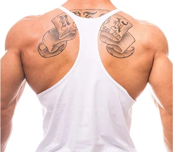 Atradimas Mados Medvilniniai Berankoviai Marškinėliai Bako Viršuje Vyrų Fitneso Shirt Mens Singlet Kultūrizmo Treniruotės Sporto Salėje Vest Fitneso Vyrai