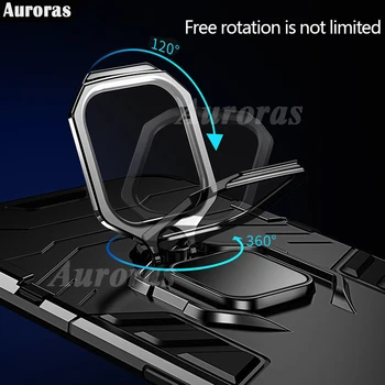 Auroras atsparus smūgiams Šarvai Atveju Realme Narzo 50 Pro 5G Atveju Piršto Žiedą Magnetizmo Turėtojas Atveju Realme 9 Pro Plus 5G Dangtis