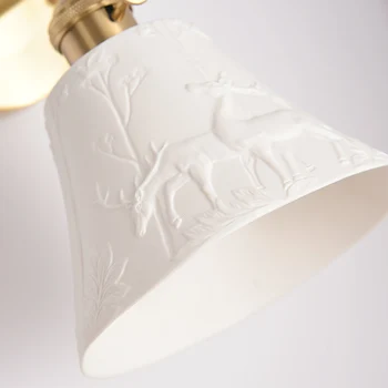 Briedžių Keramikos Umbra LED Sieniniai Šviestuvai Sconce Vario Traukti Grandinės Miegamojo, Vonios Veidrodis Šviesos Šiaurės Modernus Apšvietimas Lampara Sumalti