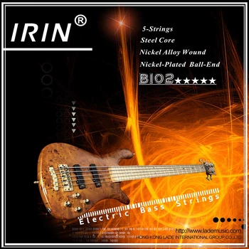 IRIN 4 Eilutė 5 Eilutė Elektrinio Boso Stygos Nustatyti Plieno Core Nikeliuotas Lydinio Žaizdos Boso Gitaros Stygos Instrumentas Priedai