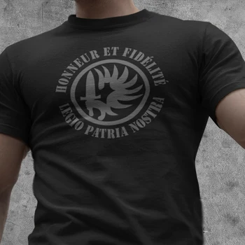 Legion Etrangere Logotipas Garbės & Ištikimybės prancūzijos Užsienio legiono T-Shirt. Vasaros Medvilnės O-Kaklo trumpomis Rankovėmis T Shirt Mens Naujas S-3XL