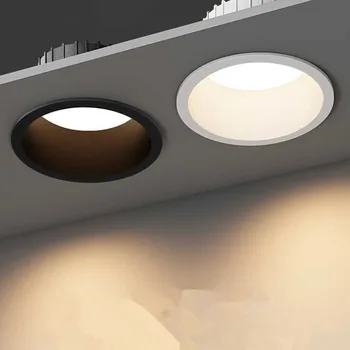 Lubų Downlight Pritemdomi Šviesos 220v Lubų Led Apšvietimas Miegamojo, Virtuvės Tri-spalvų Šviesos diodų (LED) Prožektorius Kambarį