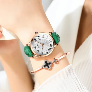 Moterų Watch Top Prabangos Prekės ženklo Mados Ponios Kalendorius Laikrodžiai Odos Kvarcinis Laikrodis atsparus Vandeniui Relogio Feminino часы женские