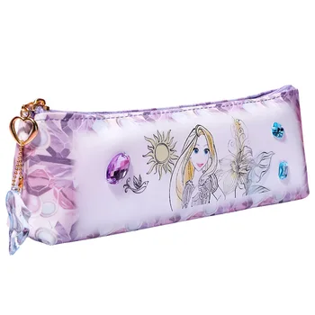 Naujas Disney raštinės reikmenys maišelį princesė pieštuku maišelį mielas kūrybos odos kosmetikos krepšys animacinių filmų užtrauktukas saugojimo krepšys mokyklinės prekės, dovanos