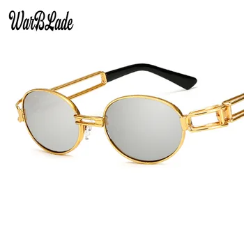 Naujas Retro Vintage Akiniai nuo saulės Vyrams Maži, Apvalūs, Aukso Metalo Mažųjų Saulės akiniai Vyrų Mados Moterų Tuščiaviduriai 2022 Karšto Pardavimo WarBLade