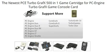 Naujausias PCE Turbo GrafX 600 1 Žaidimas Kasetė PC-Variklio Turbo GrafX Žaidimų Konsolės Kortelės