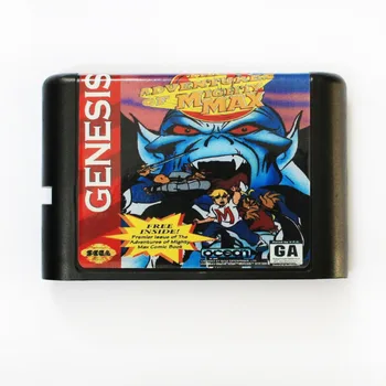 Nuotykiai Galingas Max 16 bitų MD Žaidimo Kortelės Sega Mega Drive, SEGA Genesis