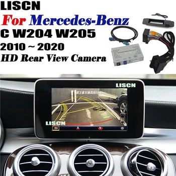 Reguliuojamo Galinio vaizdo Kamera Skirta Mercedes-Benz W204 C W205 2010 ~ 2020 atsarginės Fotoaparato Sąsaja Pradinį ekraną Adpter Atbulinės eigos kamera DVR