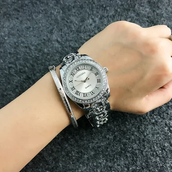 Reloj mujer CONTENA Mados Romėniškais skaitmenimis Žiūrėti Moterų Deimantų Laikrodžiai Moterims Laikrodžiai Rose Gold Ponios Žiūrėti Laikrodis siųsti montre