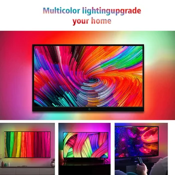 Smart Aplinkos TV PC Apšvietimo LED Juostos Lempos H-DMI Sync lauke Svajonė Color Light kit Televizoriai Box pc Žaidimas Alexa & 
