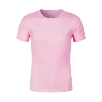 Sporto Marškinėliai sporto Salė Unisex marškinėliai Išnyks atsparus Išskirtinį Poliesterio Apvadu Quick Dry vientisos Spalvos Megztinis Viršuje Sportinę aprangą
