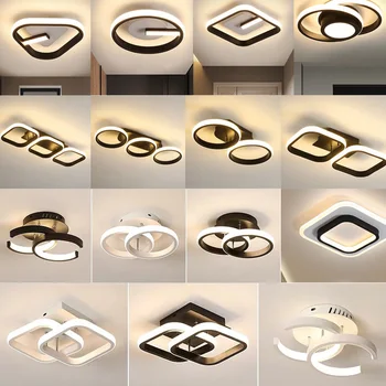 Šiuolaikinių LED Lubų Šviesos Paviršiaus Montuojamas Namų Patalpų Eilėje Miegamasis, svetainė, Koridorius, Balkonas, Virtuvė Lempos 110V, 220V